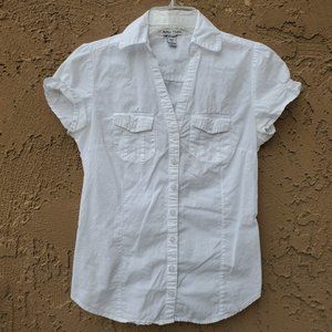 Active Basic white cap sleeve shirt